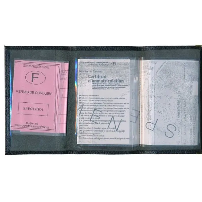 papier du véhicule